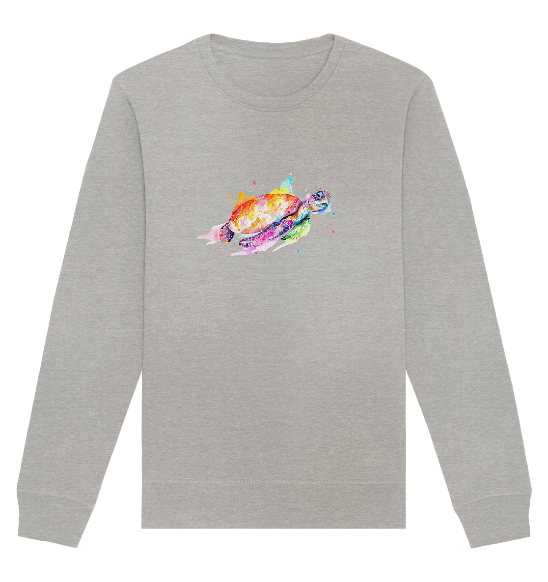 Bunte Meeresschildkröte - Organic Basic Unisex Sweatshirt