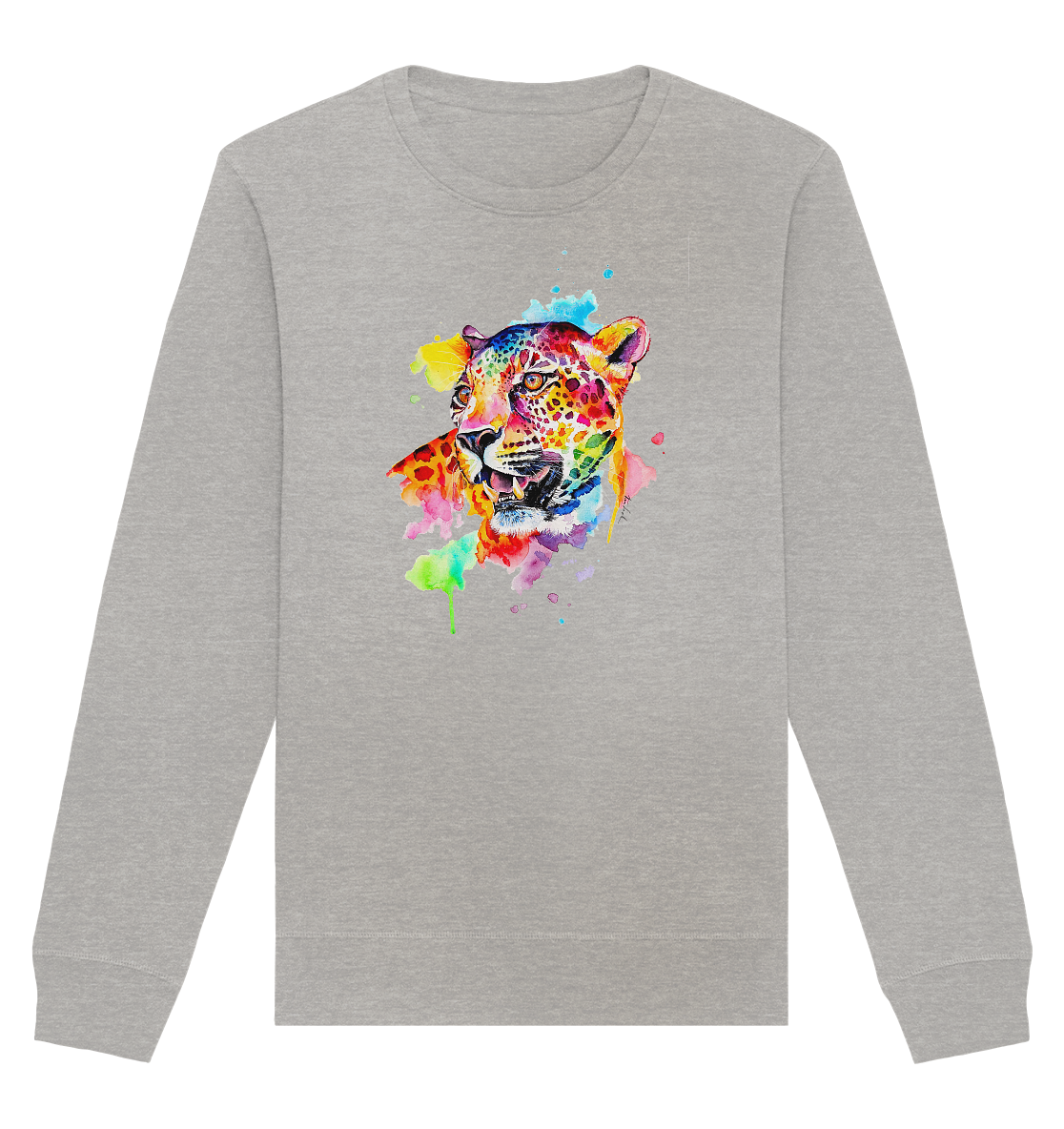Bunter Leopard  - Organic Basic Unisex Sweatshirt