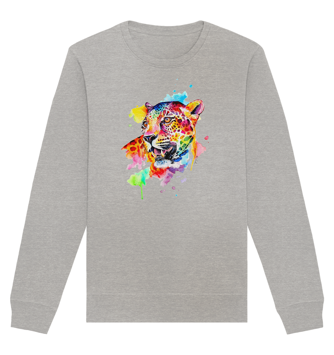 Bunter Leopard - Organic Basic Unisex Sweatshirt