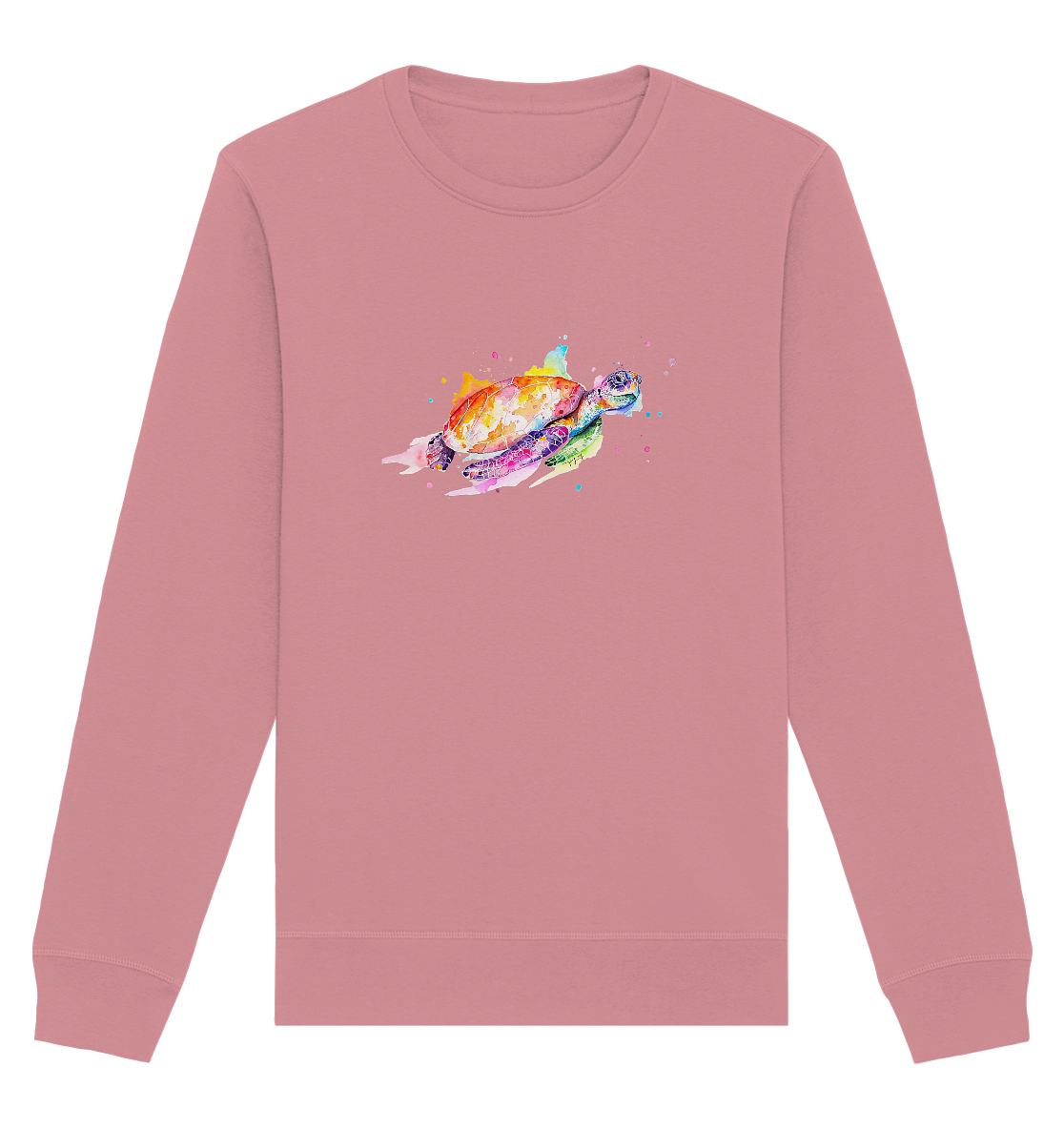 Bunte Meeresschildkröte - Organic Basic Unisex Sweatshirt