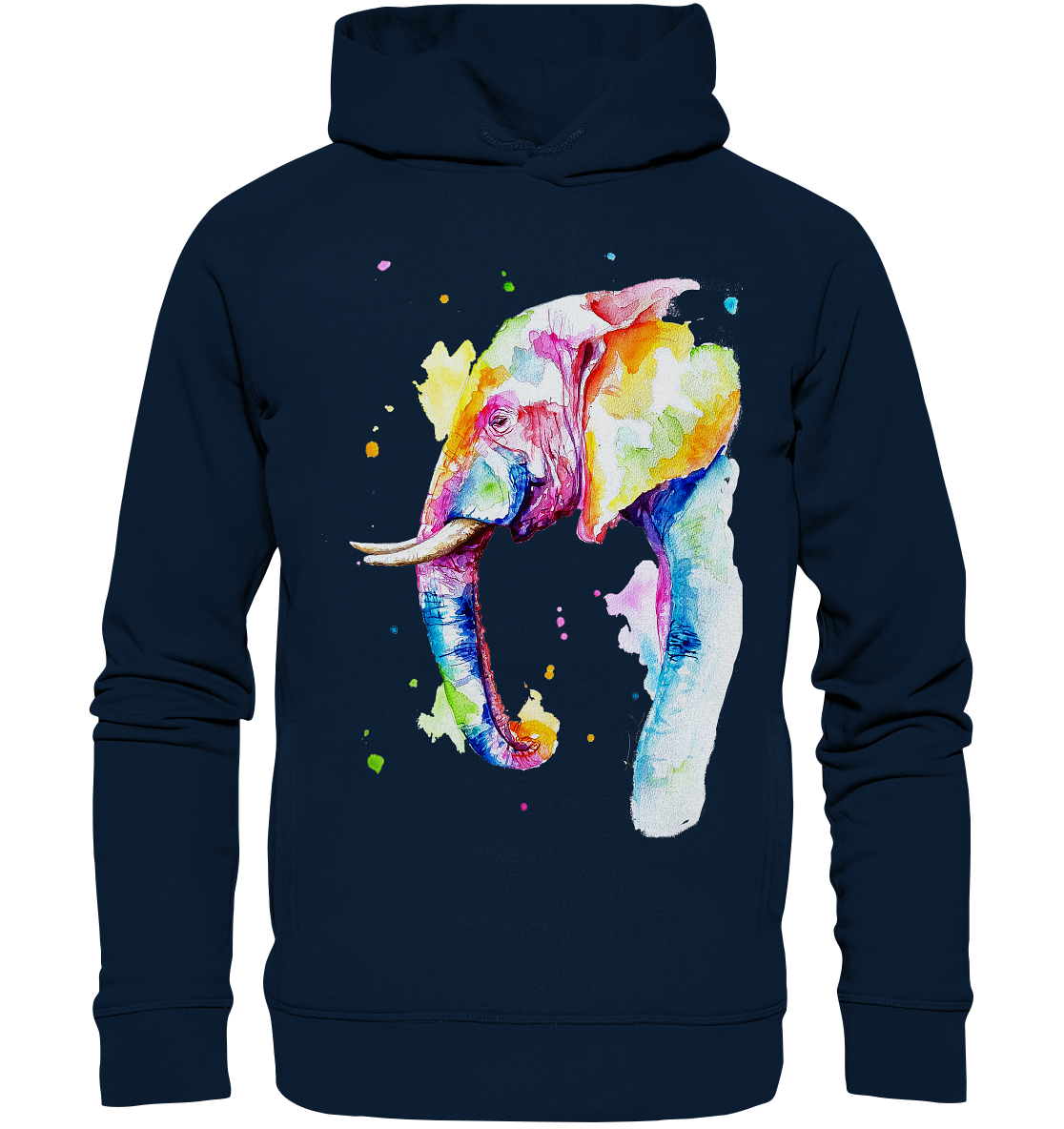 Bunter Elefant - Organic Fashion Hoodie