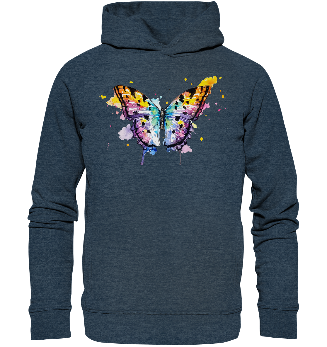 Bunter Schmetterling - Organic Fashion Hoodie