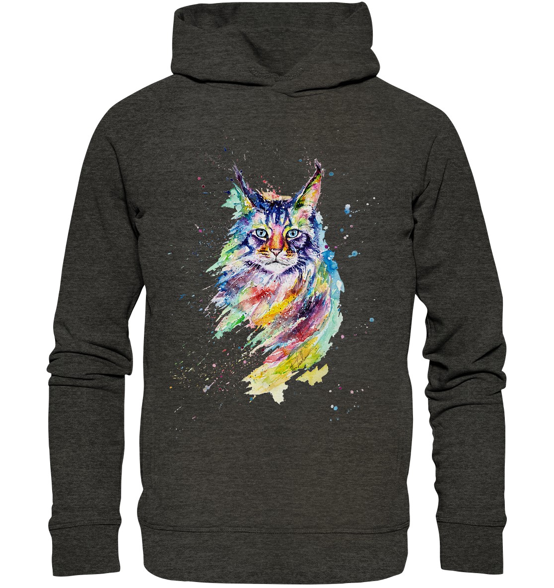 Bunte Katze - Organic Fashion Hoodie