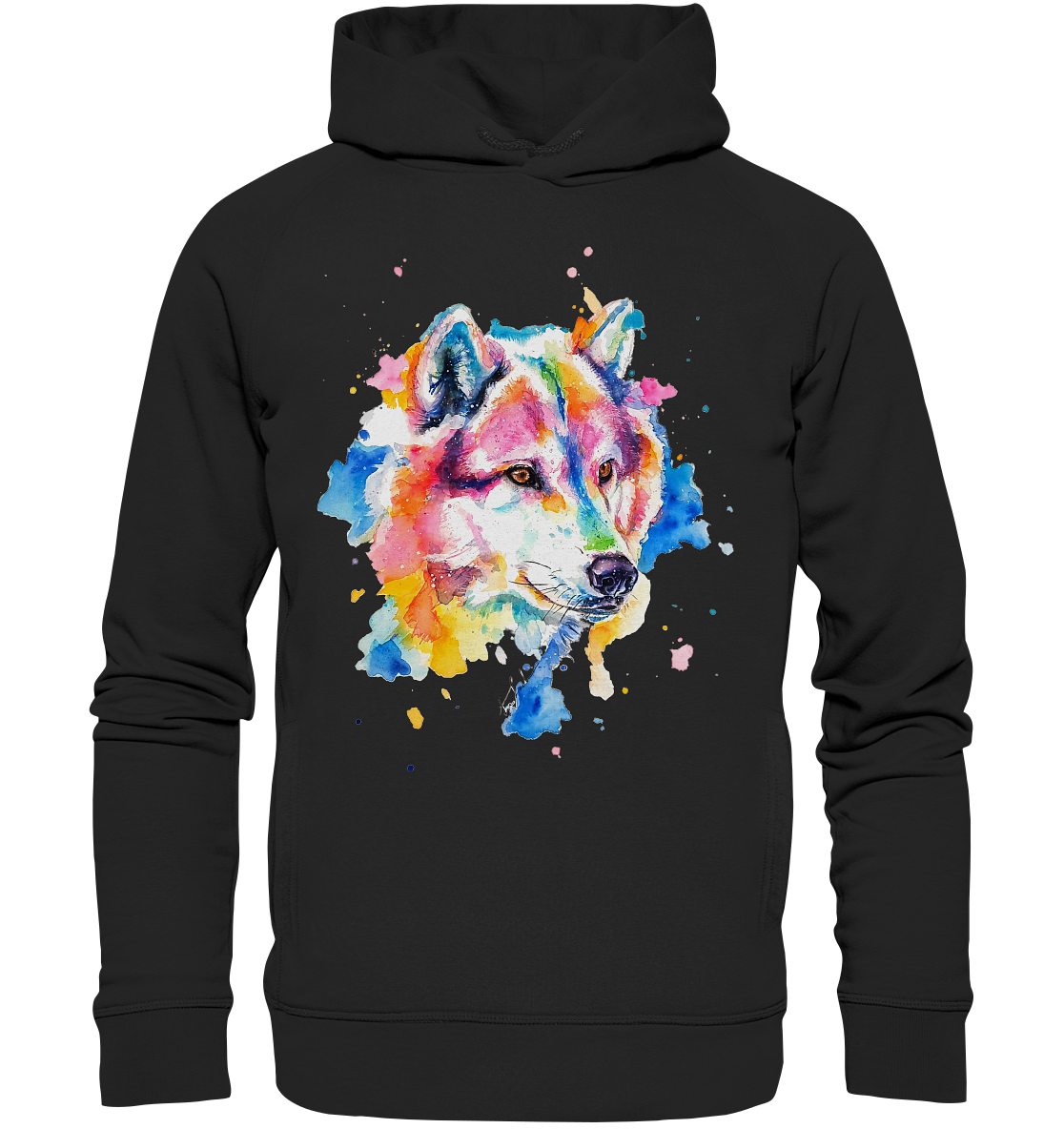 Bunter Wolf - Organic Fashion Hoodie