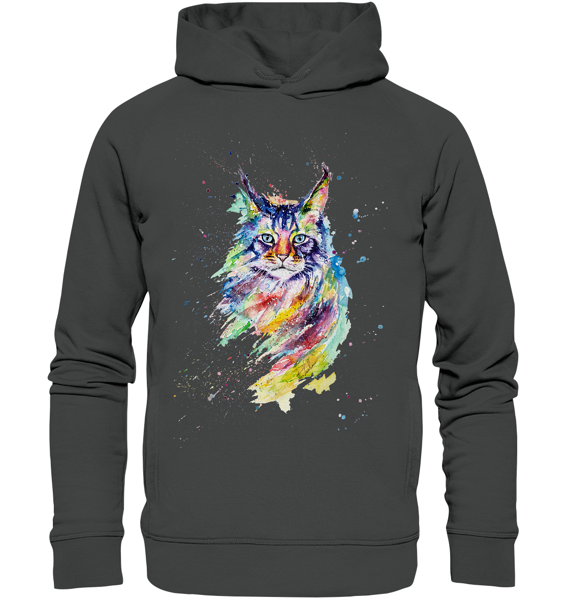 Bunte Katze - Organic Fashion Hoodie