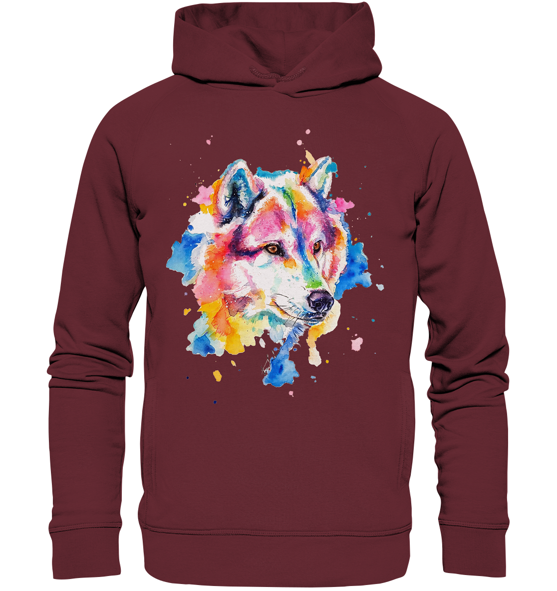 Bunter Wolf - Organic Fashion Hoodie