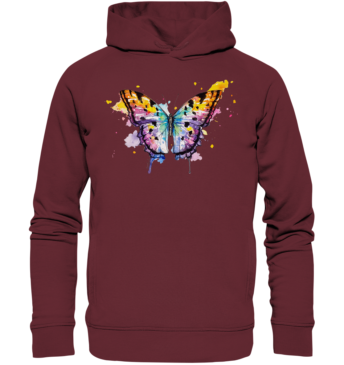 Bunter Schmetterling - Organic Fashion Hoodie