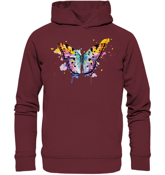 Bunter Schmetterling - Organic Fashion Hoodie