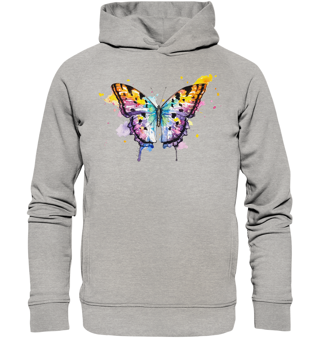 Bunter Schmetterling - Organic Fashion Hoodie