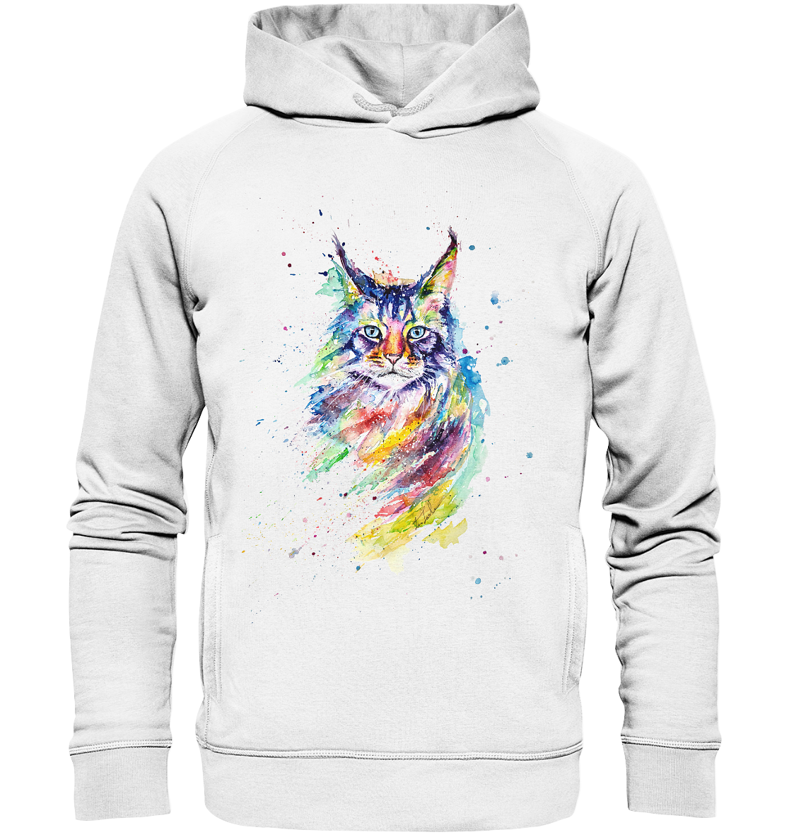 Bunte Katze - Organic Fashion Hoodie