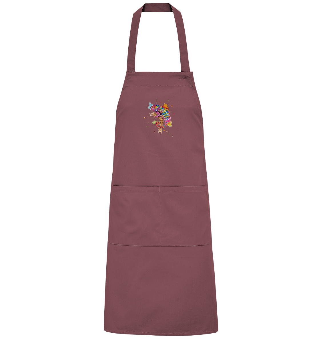 Buntes Chamäleon - Organic Grillschürze