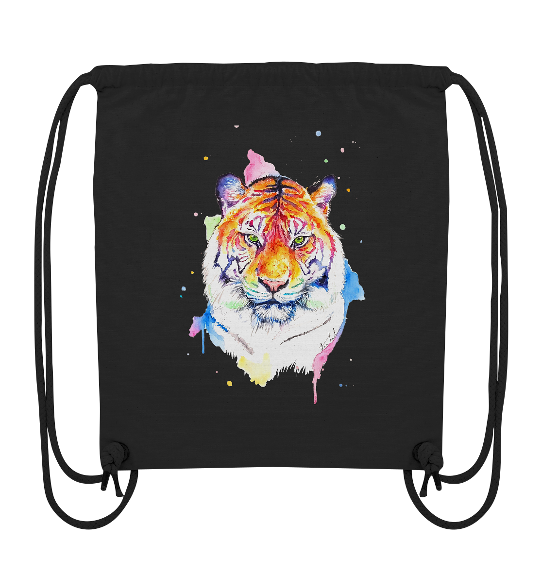 Bunter Tiger - Organic Gym-Bag