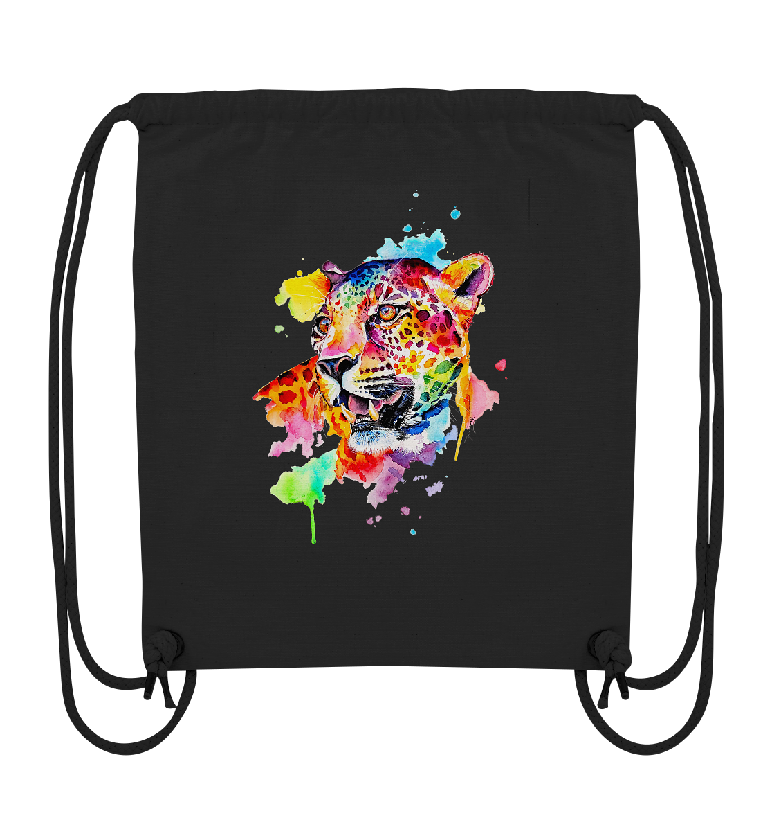 Bunter Leopard - Organic Gym-Bag