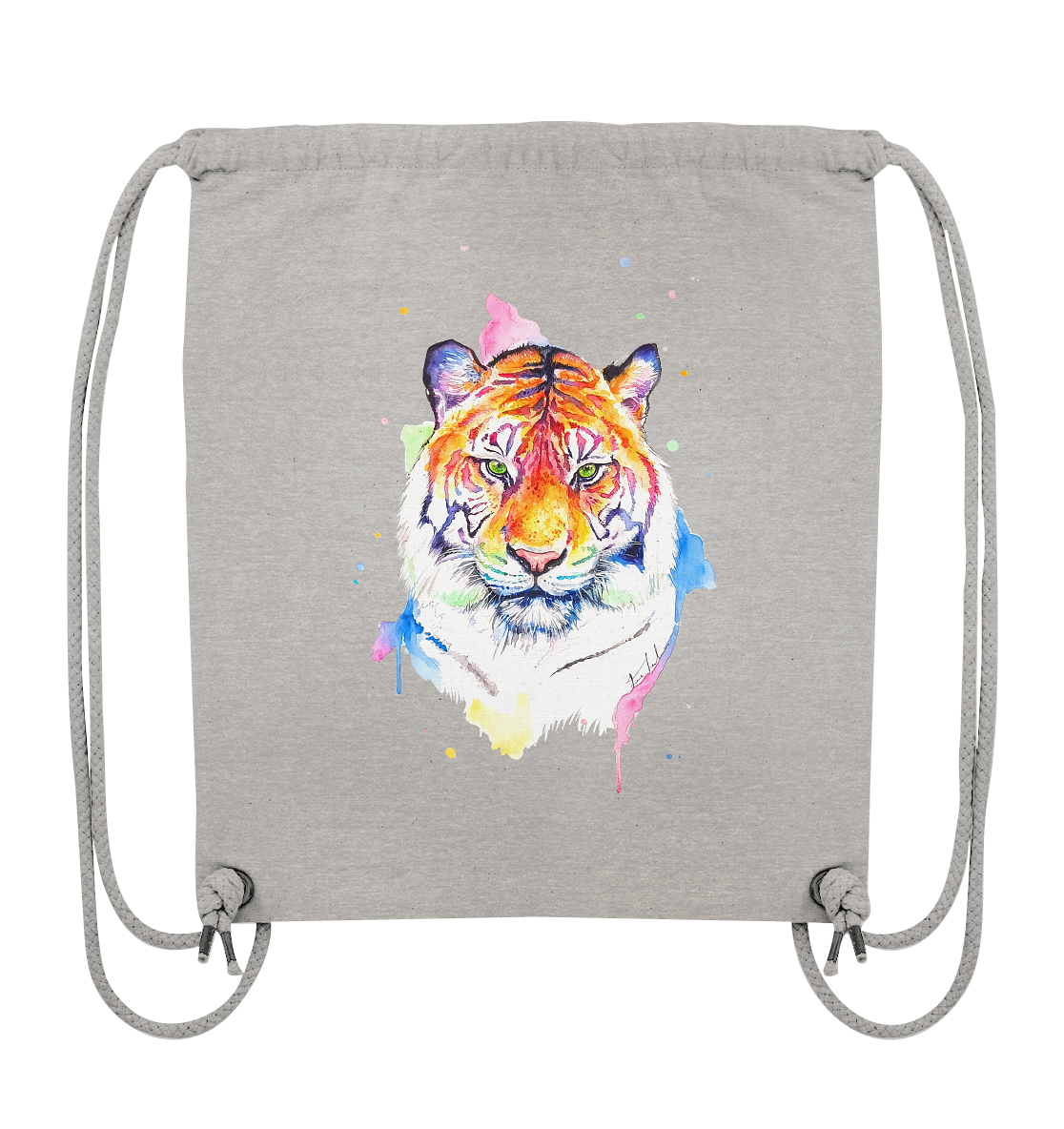 Bunter Tiger - Organic Gym-Bag