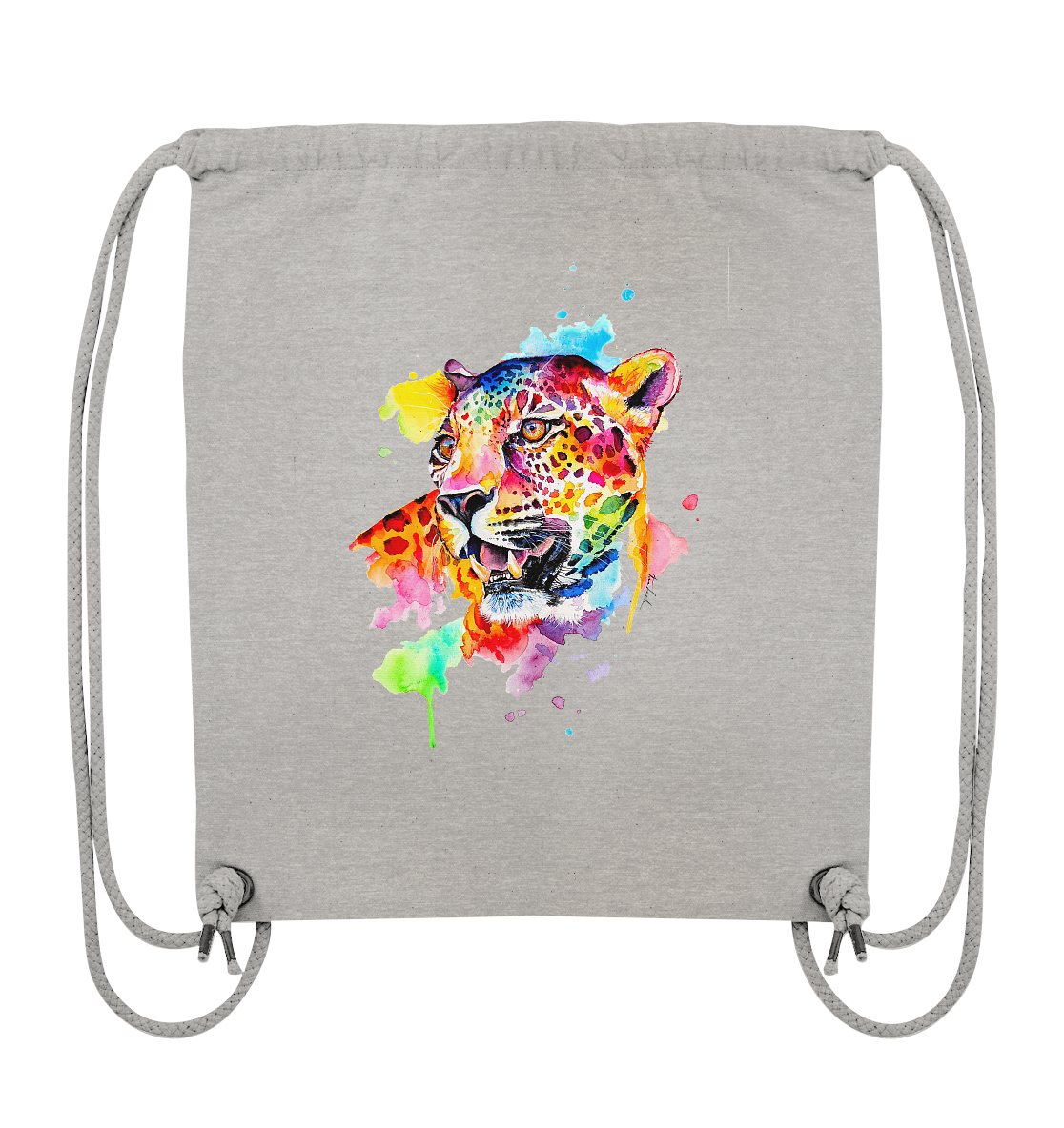 Bunter Leopard - Organic Gym-Bag