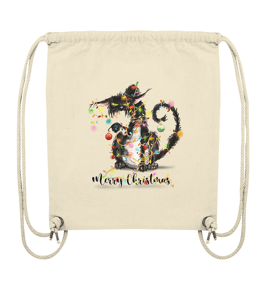 F*U-Cat - Merry Christmas - Organic Gym-Bag