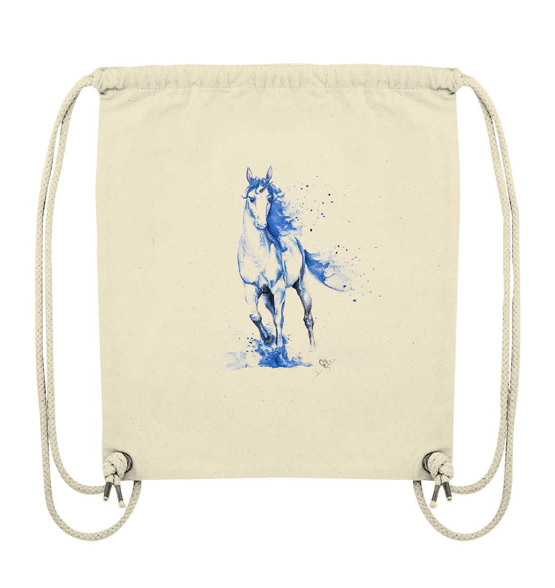 Blaues Einhorn - Organic Gym-Bag