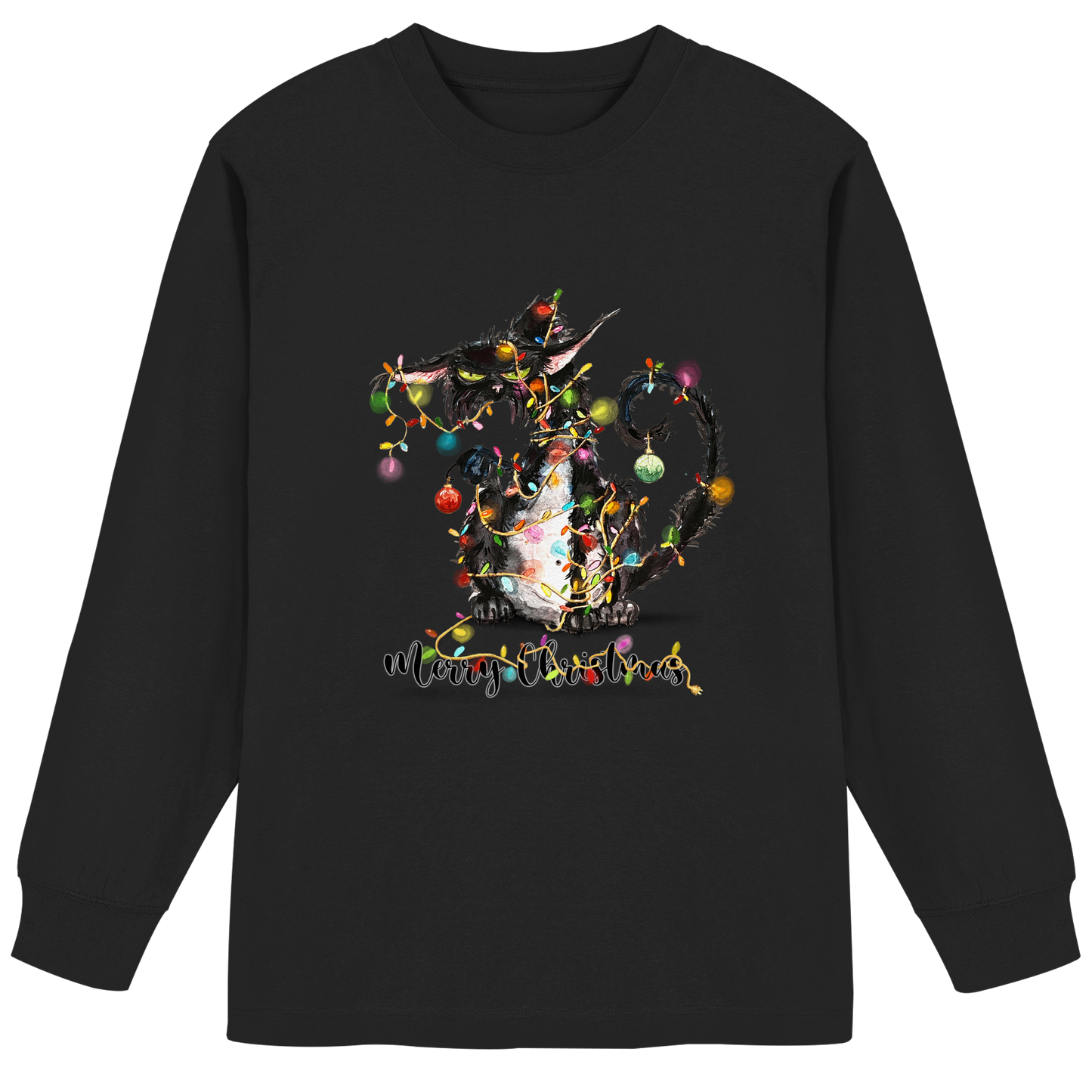 F*U-Cat - Merry Christmas - Organic Heavy Oversized Longsleeve T-Shirt