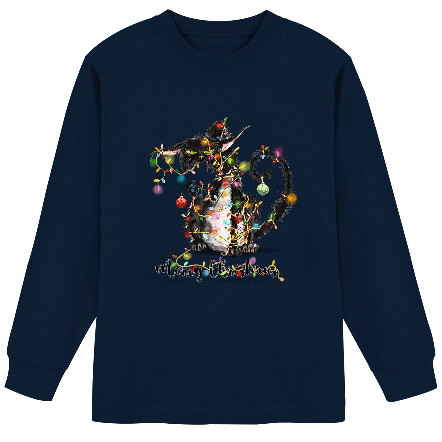 F*U-Cat - Merry Christmas - Organic Heavy Oversized Longsleeve T-Shirt