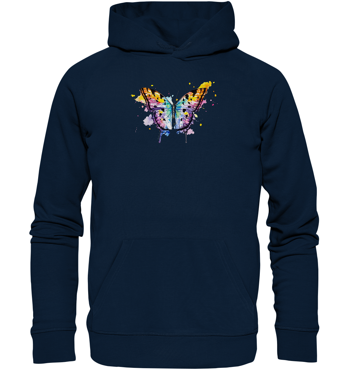 Bunter Schmetterling - Organic Hoodie