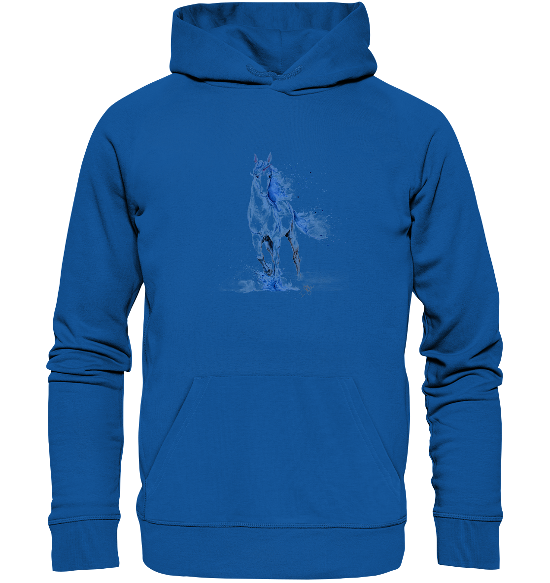 Blaues Einhorn - Organic Hoodie