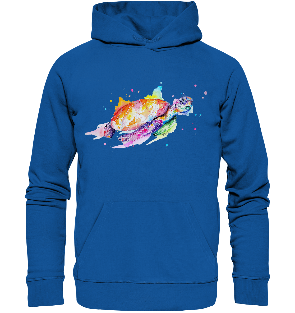 Bunte Meeresschildkröte - Organic Hoodie