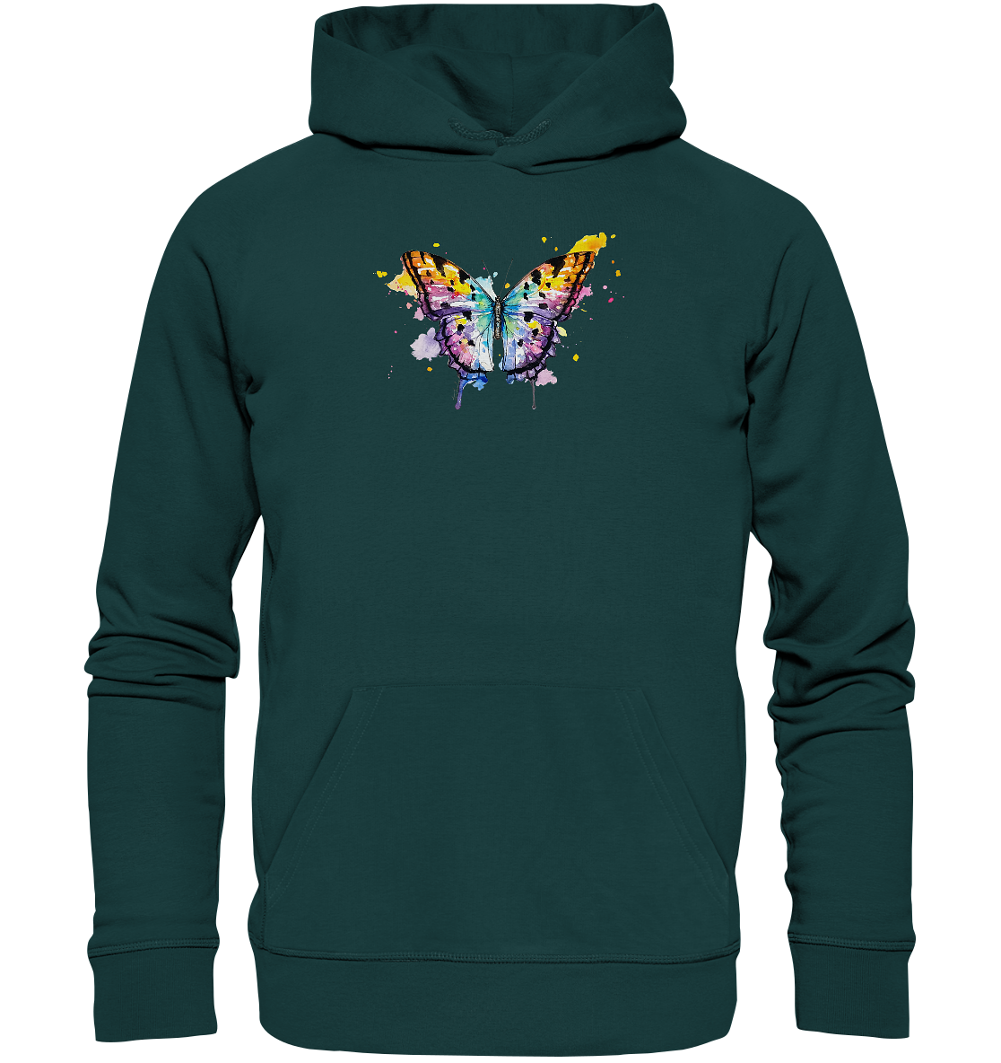 Bunter Schmetterling - Organic Hoodie