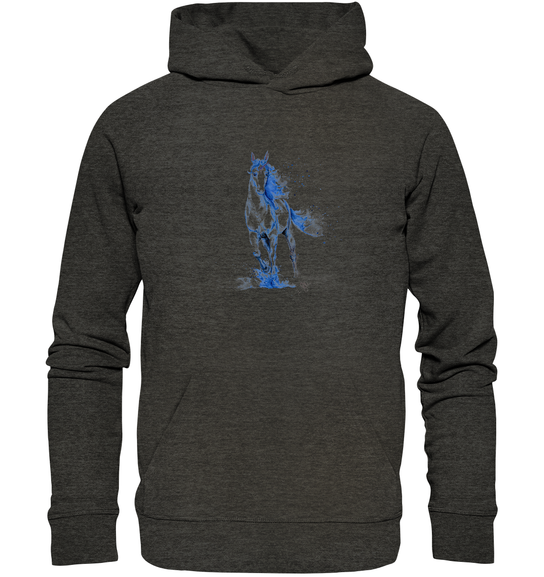 Blaues Einhorn - Organic Hoodie