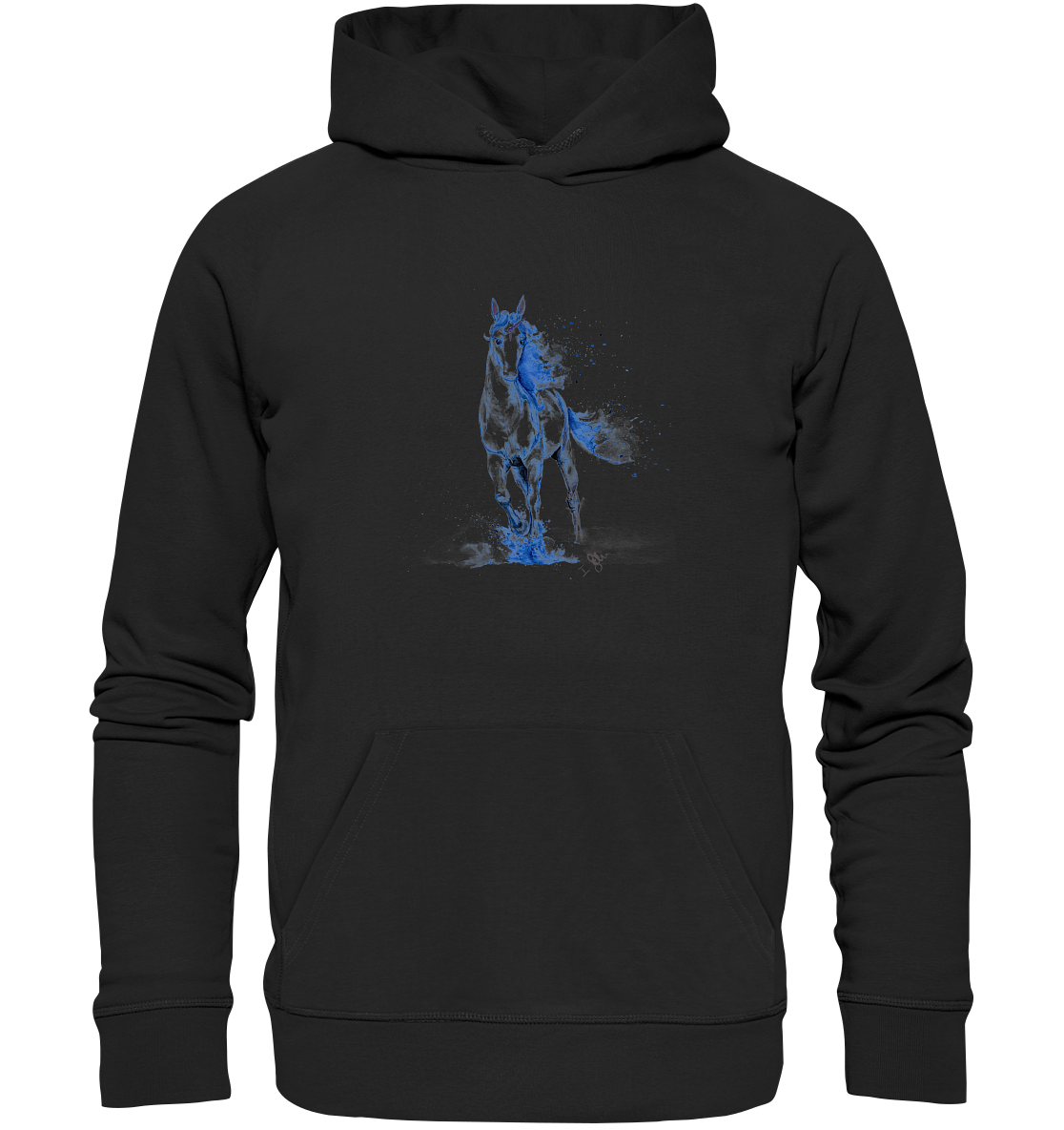 Blaues Einhorn - Organic Hoodie