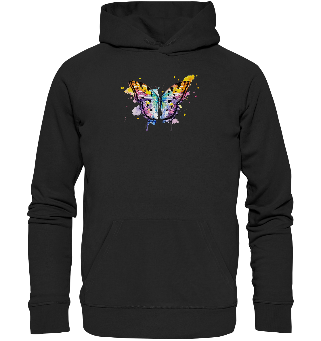 Bunter Schmetterling - Organic Hoodie