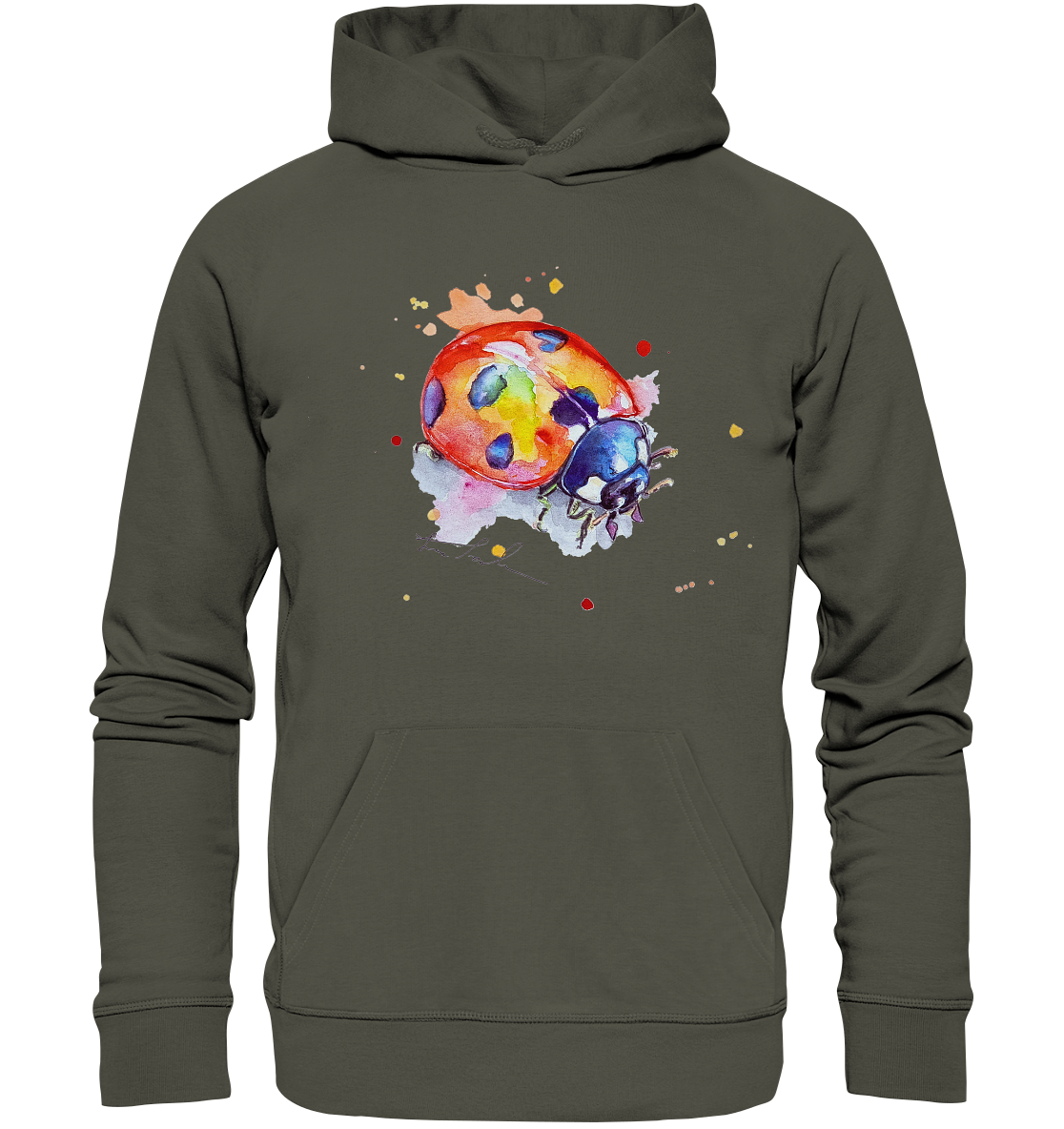 Bunter Marienkäfer - Organic Hoodie