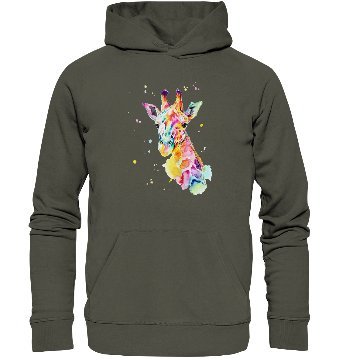 Bunte Giraffe - Organic Hoodie