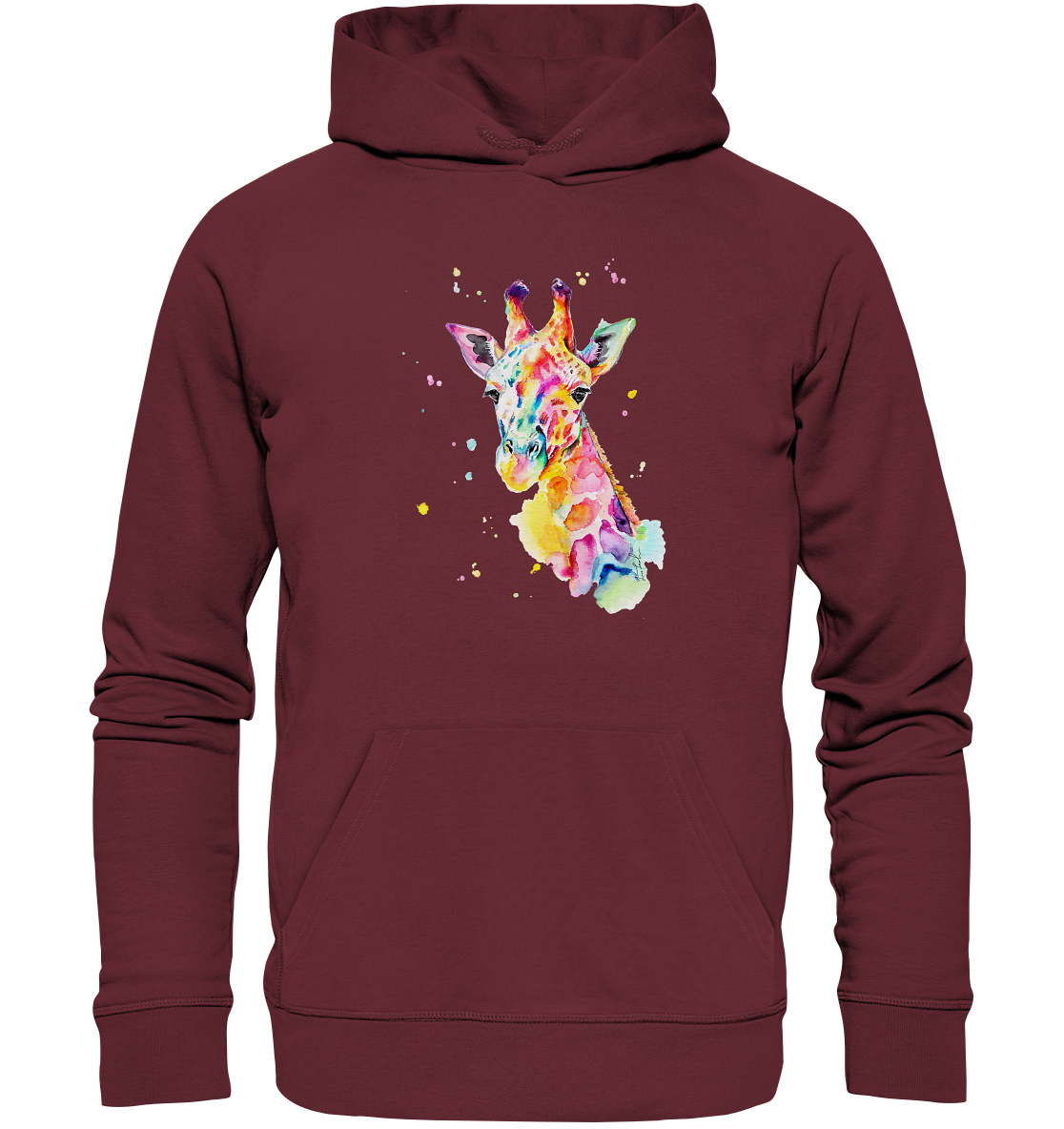 Bunte Giraffe - Organic Hoodie