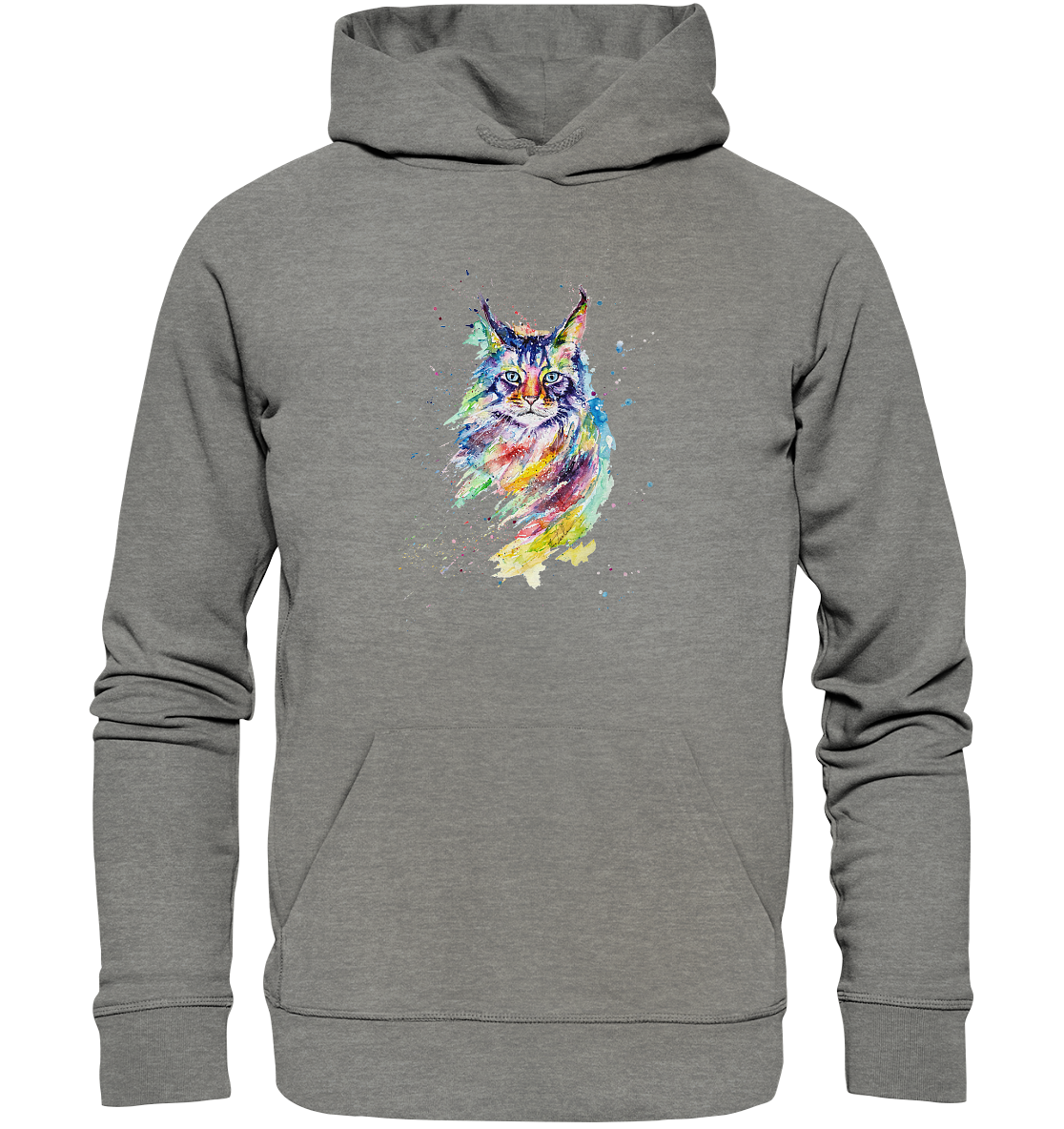 Bunte Katze - Organic Hoodie