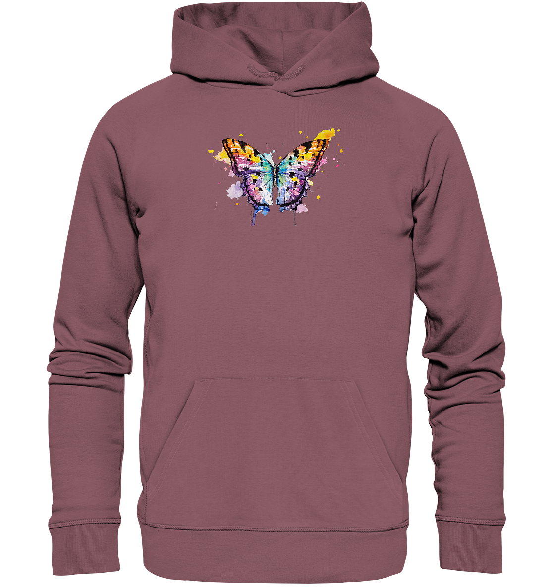 Bunter Schmetterling - Organic Hoodie