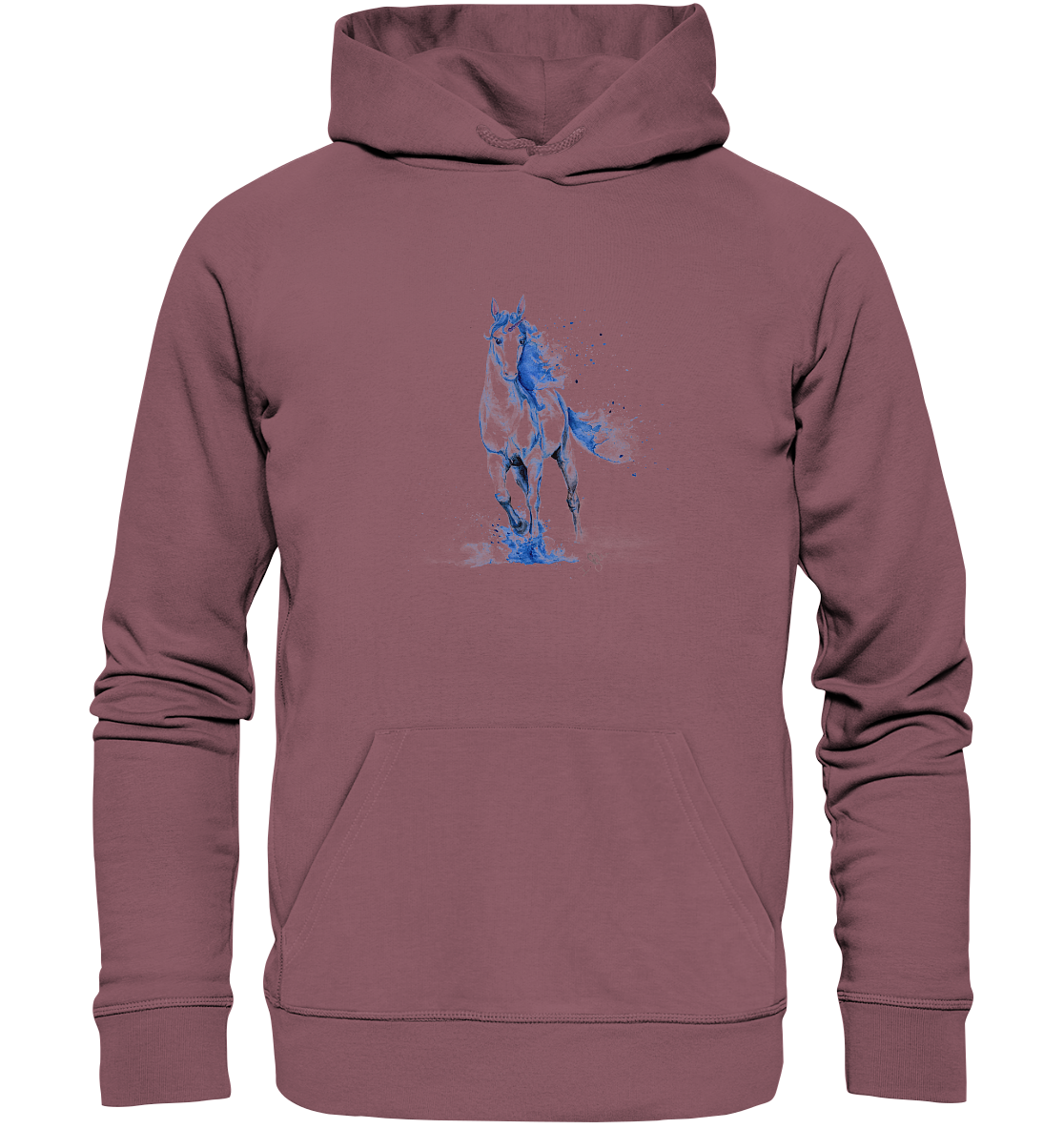 Blaues Einhorn - Organic Hoodie