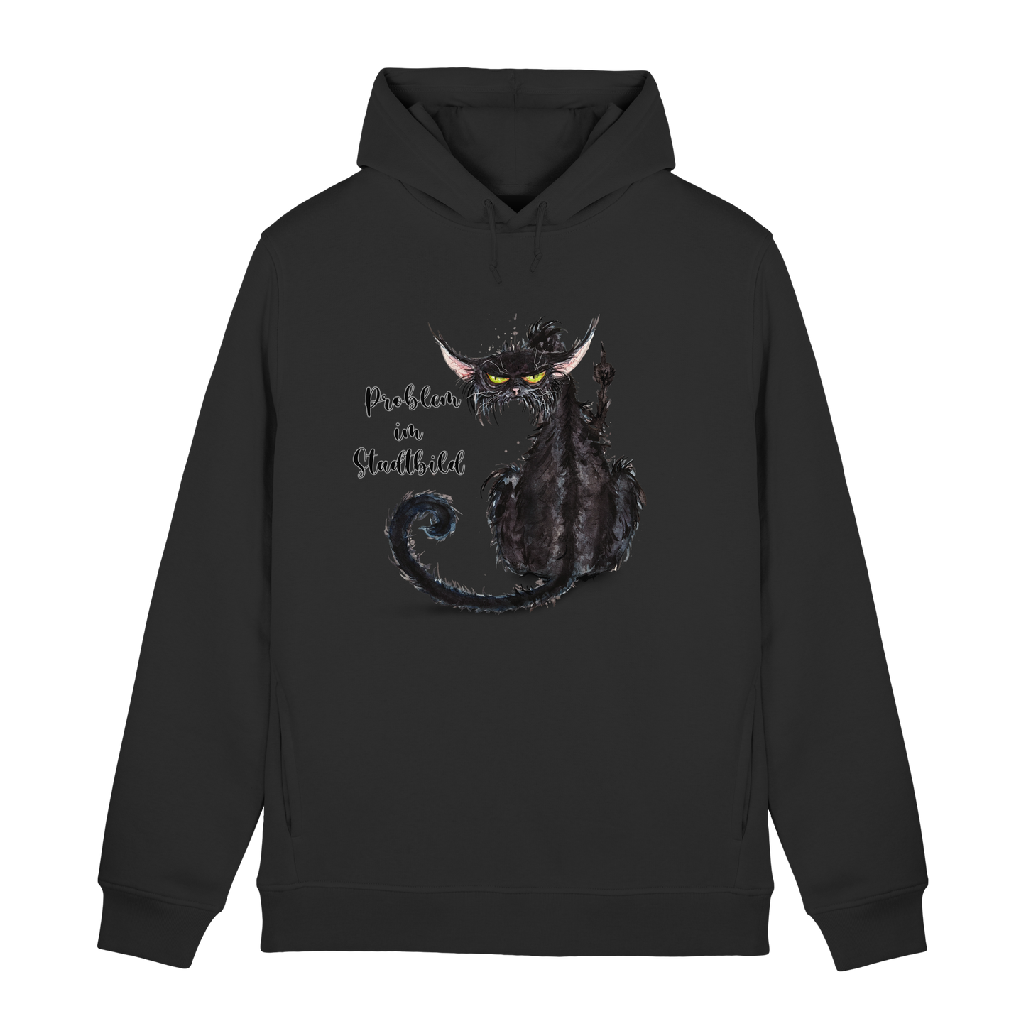 F*U-Cat - Problem im Stadtbild - Organic Hoodie B&C