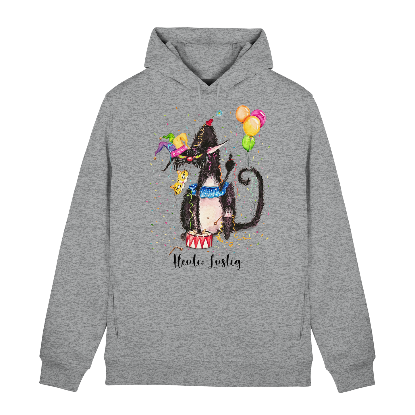 Lustige F*U-Cat - Organic Hoodie B&C