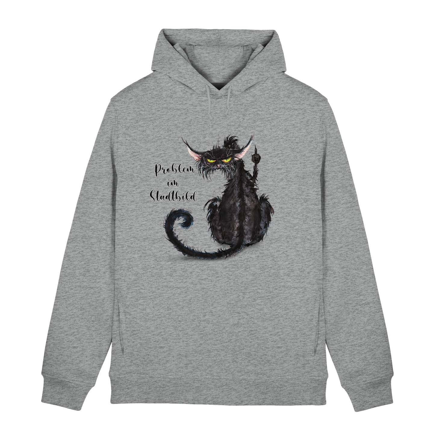 F*U-Cat - Problem im Stadtbild - Organic Hoodie B&C