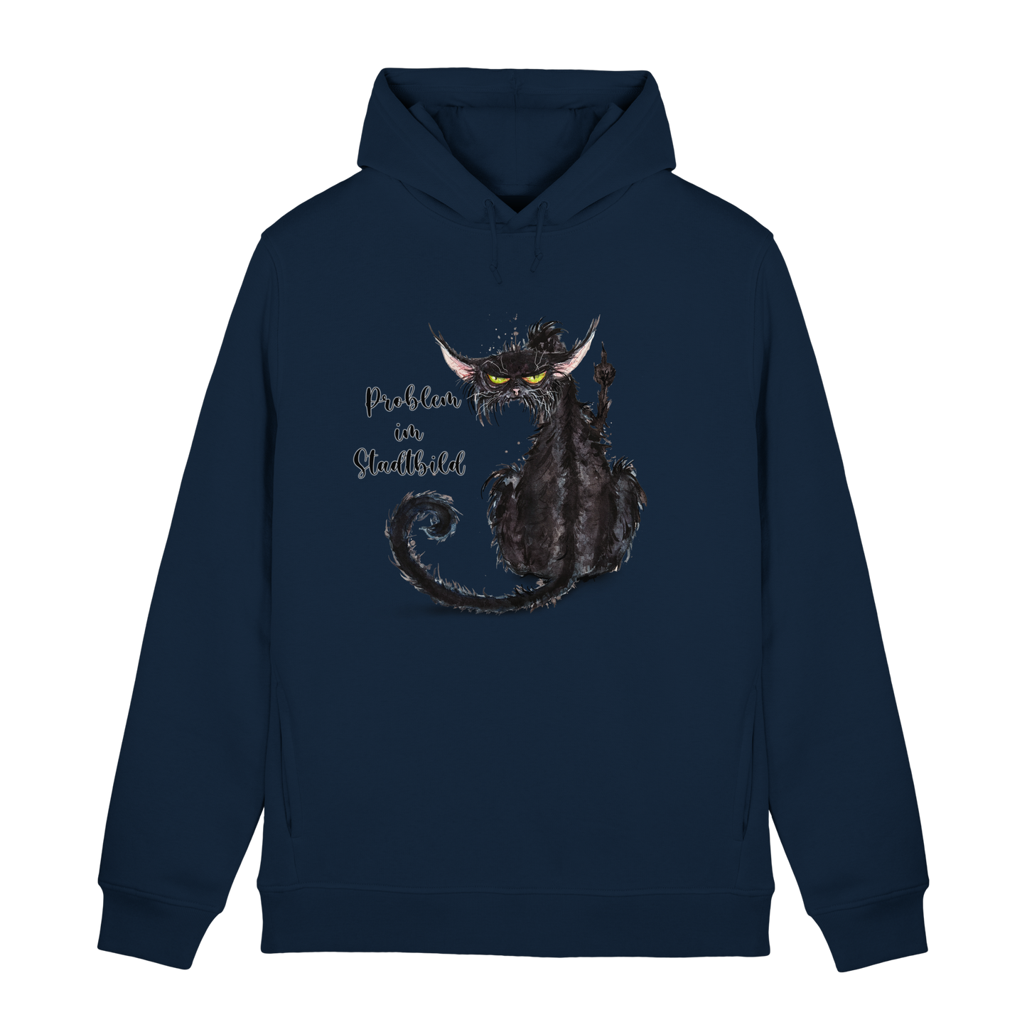 F*U-Cat - Problem im Stadtbild - Organic Hoodie B&C