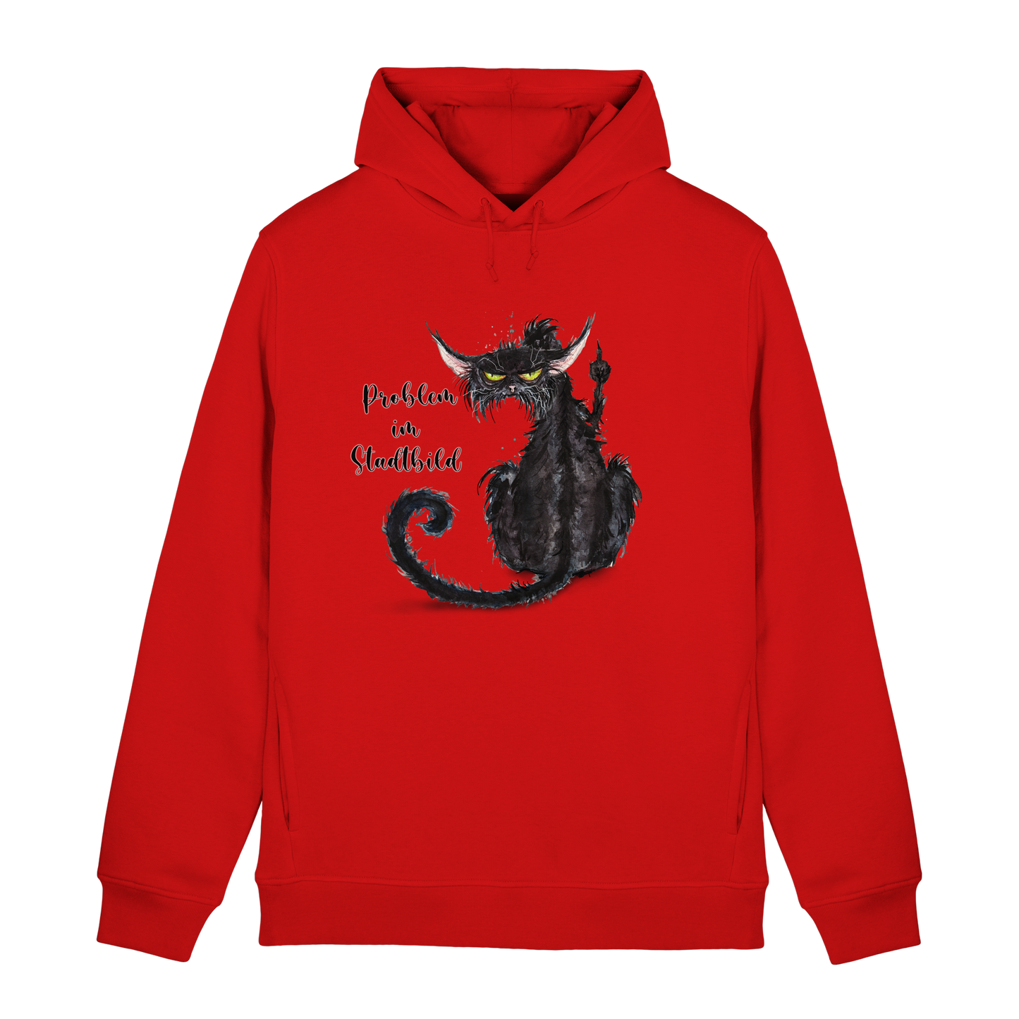 F*U-Cat - Problem im Stadtbild - Organic Hoodie B&C