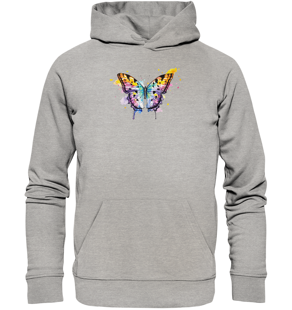 Bunter Schmetterling - Organic Hoodie