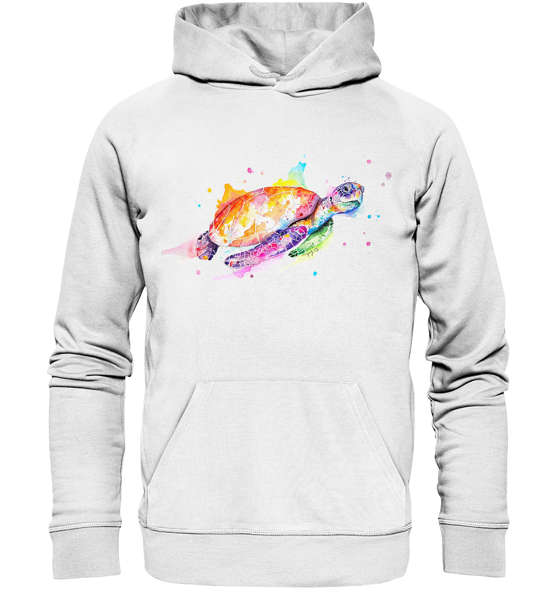 Bunte Meeresschildkröte - Organic Hoodie