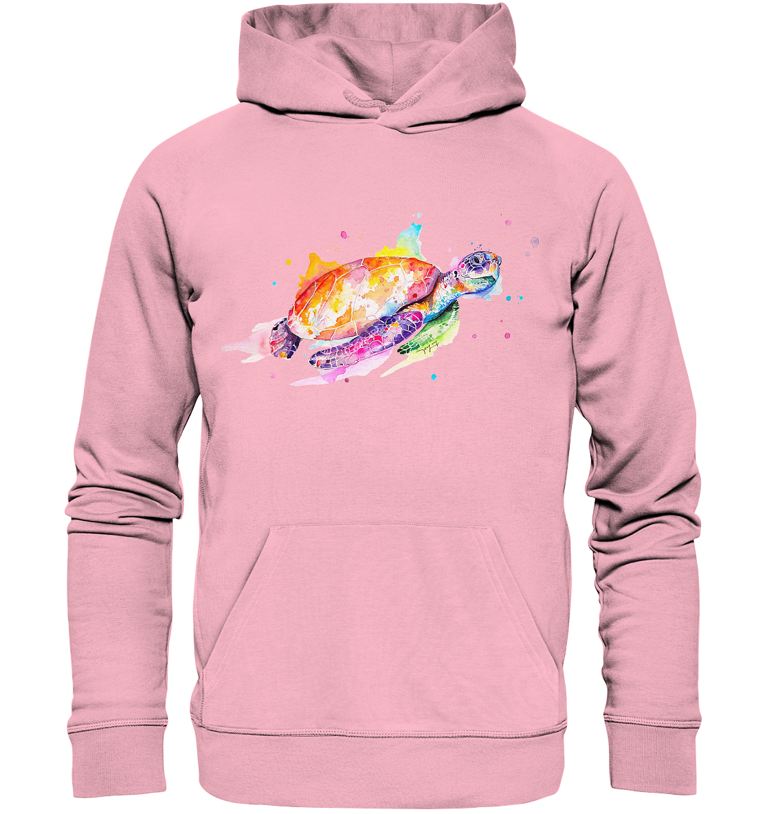 Bunte Meeresschildkröte - Organic Hoodie