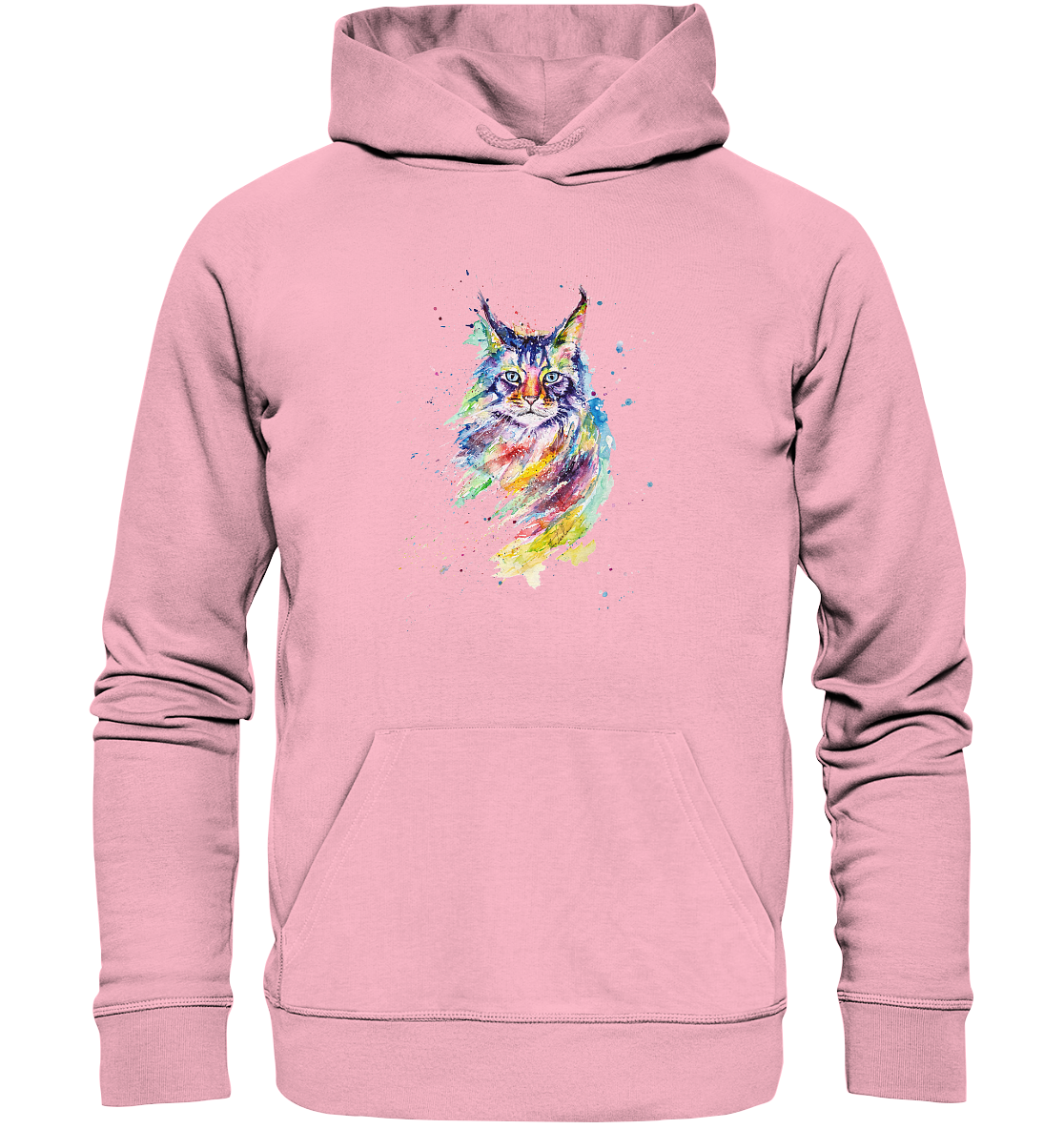 Bunte Katze - Organic Hoodie