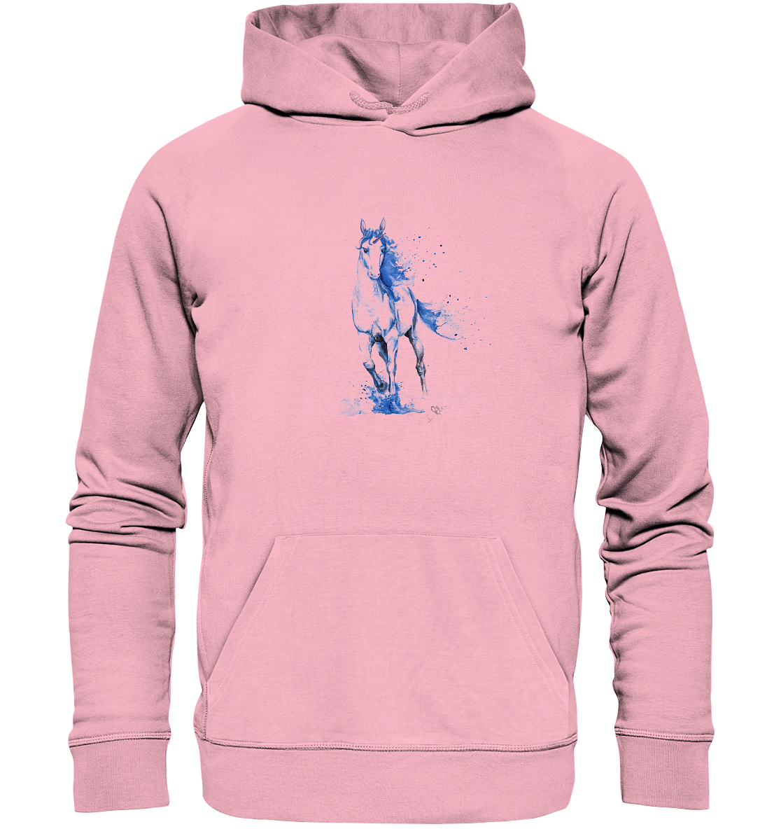 Blaues Einhorn - Organic Hoodie