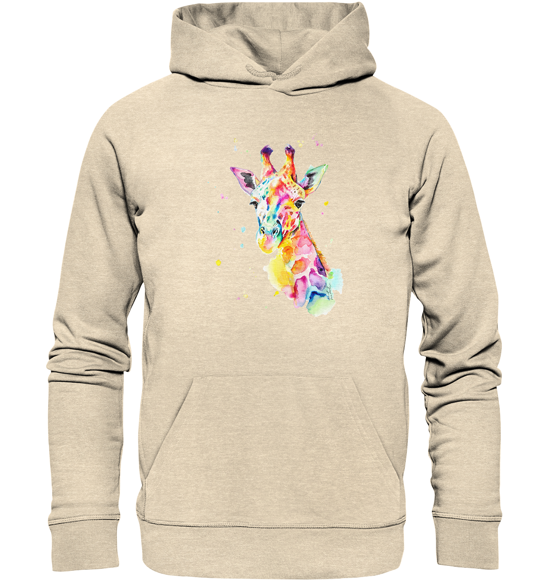 Bunte Giraffe - Organic Hoodie