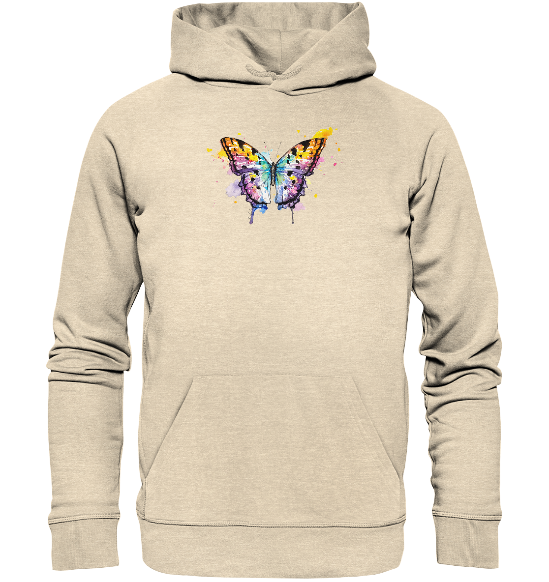 Bunter Schmetterling - Organic Hoodie