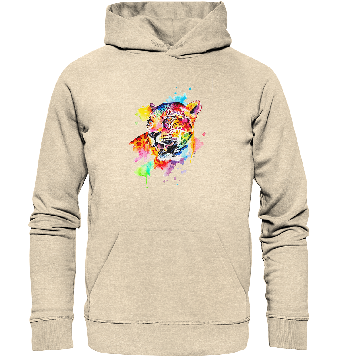 Bunter Leopard - Organic Hoodie