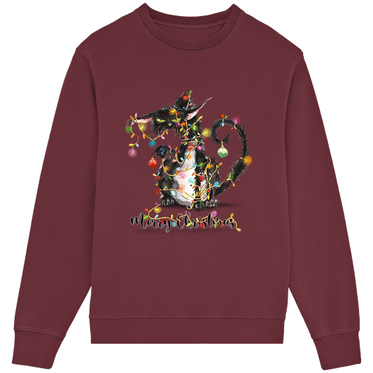 F*U-Cat - Merry Christmas - Organic Lightweight Sweatshirt